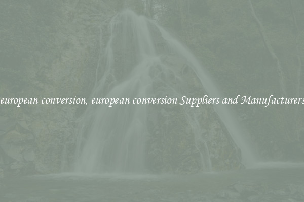 european conversion, european conversion Suppliers and Manufacturers