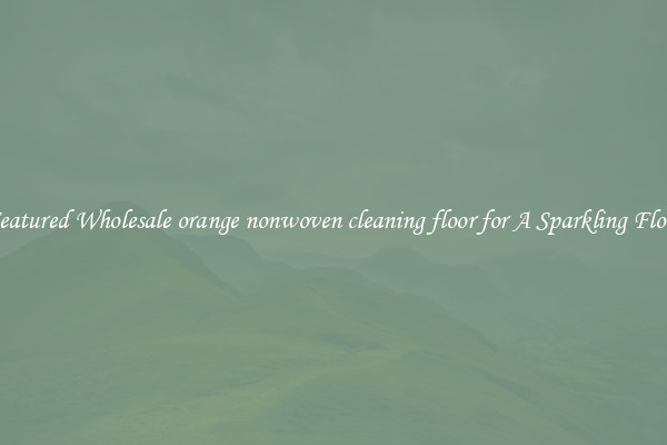 Featured Wholesale orange nonwoven cleaning floor for A Sparkling Floor